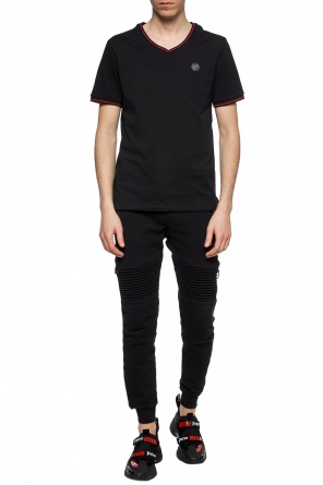 T-shirt with logo plaque, zdjęcie 2 T-shirt with logo plaque od Philipp Plein